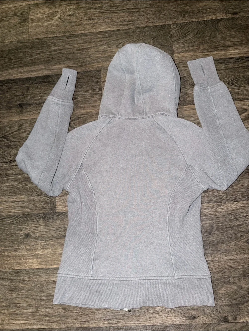 Lululemon Limited Edition Gray Sparkle 2011 Full Zip Hoodie Scuba Jacket Size 6